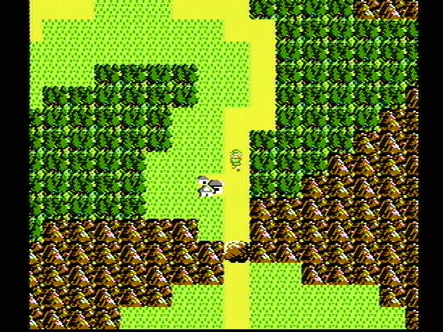 Screenshot of Zelda II.